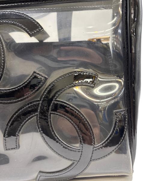 CHANEL（シャネル）CHANEL (シャネル) クリアトートバッグ　トリプルココマーク ブラックの古着・服飾アイテム