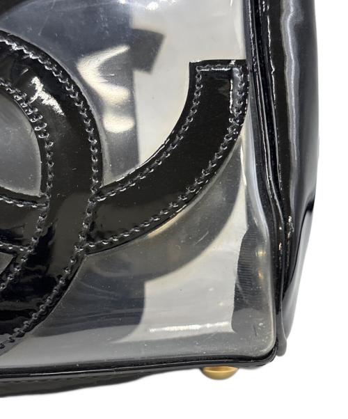 CHANEL（シャネル）CHANEL (シャネル) クリアトートバッグ　トリプルココマーク ブラックの古着・服飾アイテム