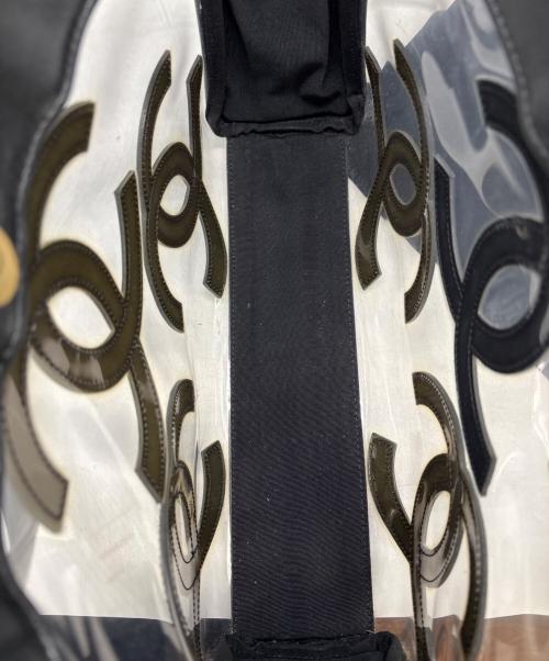 CHANEL（シャネル）CHANEL (シャネル) クリアトートバッグ　トリプルココマーク ブラックの古着・服飾アイテム