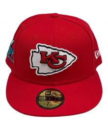 New Era（ニューエラ）の古着「キャップ　Red Kansas City Chiefs Throwback Cord 59FIFTY」｜レッド
