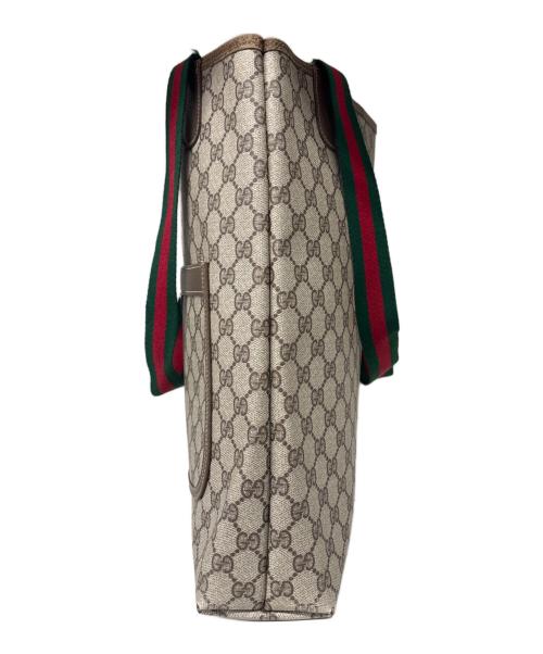 GUCCI（グッチ）GUCCI (グッチ) GGプラス トートバッグ ブラウンの古着・服飾アイテム