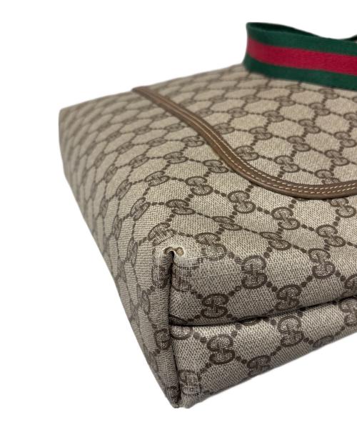 GUCCI（グッチ）GUCCI (グッチ) GGプラス トートバッグ ブラウンの古着・服飾アイテム
