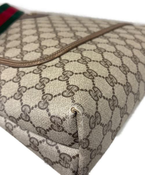 GUCCI（グッチ）GUCCI (グッチ) GGプラス トートバッグ ブラウンの古着・服飾アイテム