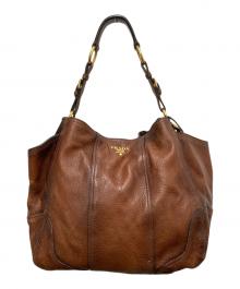 PRADA（プラダ）の古着「ワンショルダーバッグ　1BC3786」｜ブラウン