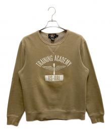 RRL（ダブルアールエル）の古着「スウェット　TRAINING ACADEMY」｜ベージュ