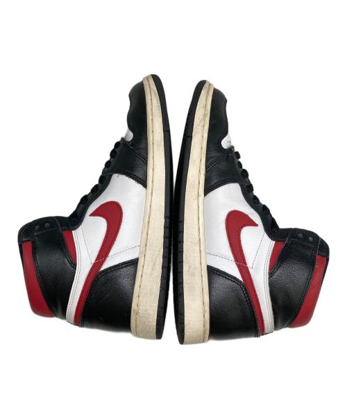 NIKE（ナイキ）NIKE (ナイキ) AIR JORDAN 1 RETRO HIGH OG BRED TOE ブラック×ホワイト サイズ:SIZE 26.5cmの古着・服飾アイテム