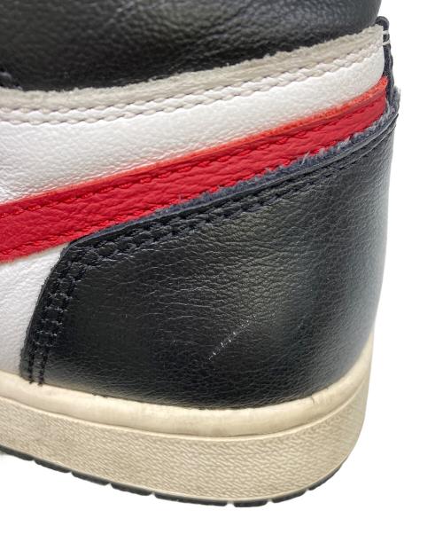 NIKE（ナイキ）NIKE (ナイキ) AIR JORDAN 1 RETRO HIGH OG BRED TOE ブラック×ホワイト サイズ:SIZE 26.5cmの古着・服飾アイテム