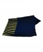 PLEATS PLEASEプリーツプリーズ）の古着「ネックウォーマー」｜ブラック×ブルー