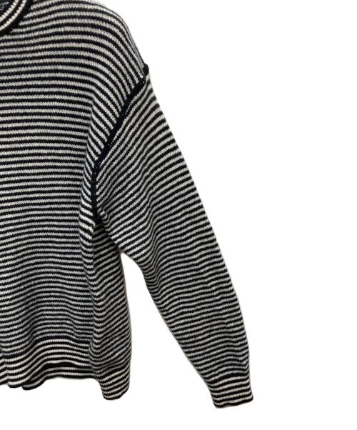 PRADA（プラダ）PRADA (プラダ) ニット ブラック×ホワイト サイズ:SIZE 44の古着・服飾アイテム