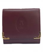 Cartierカルティエ）の古着「コインケース　マストライン」｜ボルドー