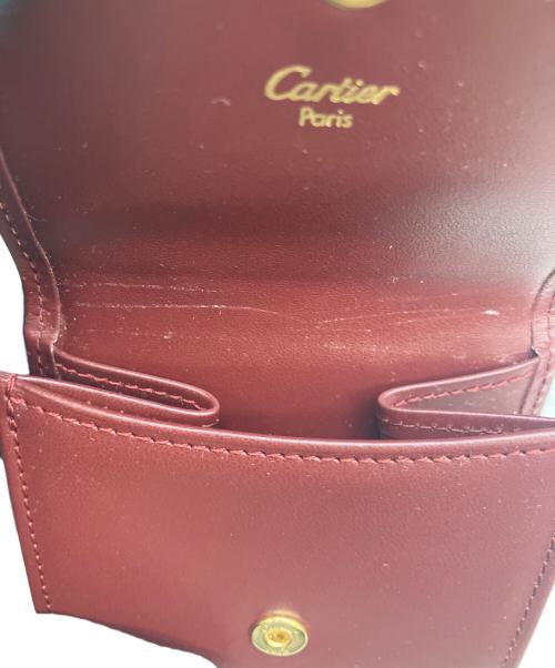 Cartier（カルティエ）Cartier (カルティエ) コインケース　マストライン ボルドーの古着・服飾アイテム
