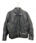 JOURNAL STANDARDジャーナルスタンダード）の古着「バッファローレザー ドライビングブルゾン」｜ブラック