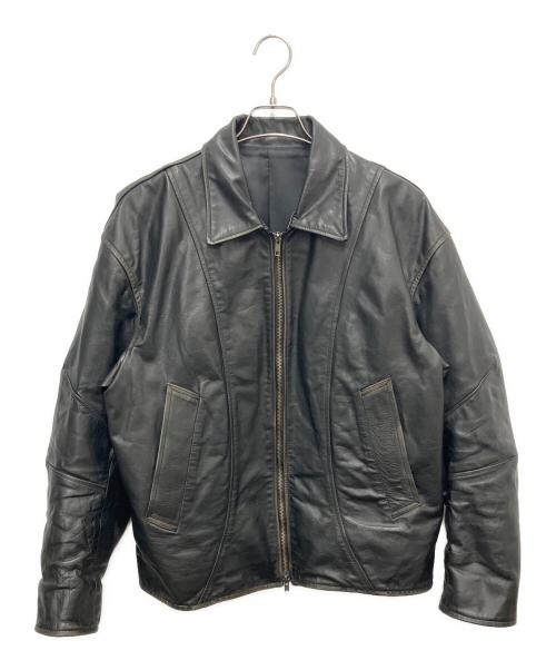 JOURNAL STANDARD（ジャーナルスタンダード）JOURNAL STANDARD (ジャーナルスタンダード) バッファローレザー ドライビングブルゾン ブラック サイズ:SIZE Mの古着・服飾アイテム