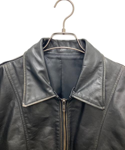 JOURNAL STANDARD（ジャーナルスタンダード）JOURNAL STANDARD (ジャーナルスタンダード) バッファローレザー ドライビングブルゾン ブラック サイズ:SIZE Mの古着・服飾アイテム