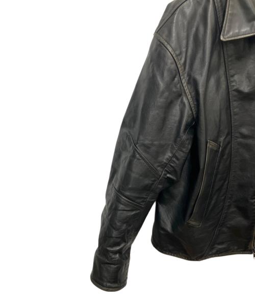 JOURNAL STANDARD（ジャーナルスタンダード）JOURNAL STANDARD (ジャーナルスタンダード) バッファローレザー ドライビングブルゾン ブラック サイズ:SIZE Mの古着・服飾アイテム