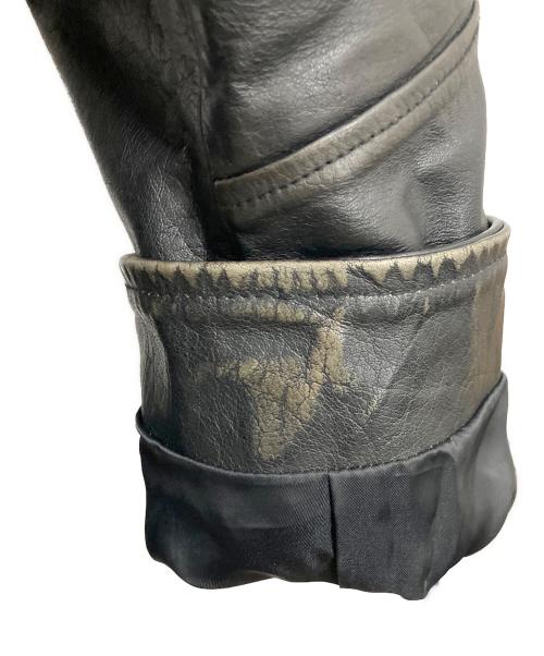 JOURNAL STANDARD（ジャーナルスタンダード）JOURNAL STANDARD (ジャーナルスタンダード) バッファローレザー ドライビングブルゾン ブラック サイズ:SIZE Mの古着・服飾アイテム