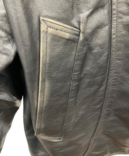 JOURNAL STANDARD（ジャーナルスタンダード）JOURNAL STANDARD (ジャーナルスタンダード) バッファローレザー ドライビングブルゾン ブラック サイズ:SIZE Mの古着・服飾アイテム