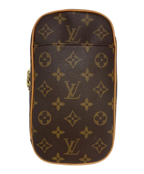 LOUIS VUITTON（ルイ ヴィトン）LOUIS VUITTON (ルイ ヴィトン) ポシェット　ポシェットガンジュ ブラウンの古着・服飾アイテム