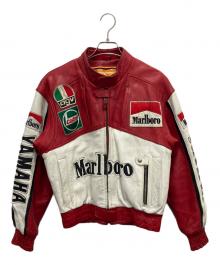 PLICANA（プリカーナ）の古着「レザージャケット　マルボロ」｜レッド