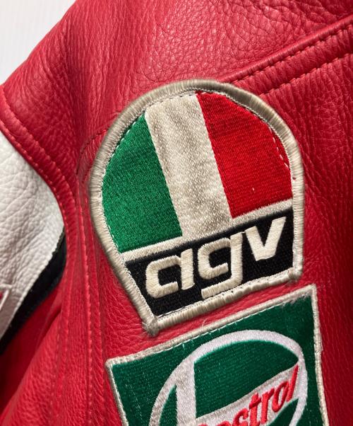 PLICANA（プリカーナ）PLICANA (プリカーナ) レザージャケット　マルボロ レッド サイズ:SIZE Lの古着・服飾アイテム