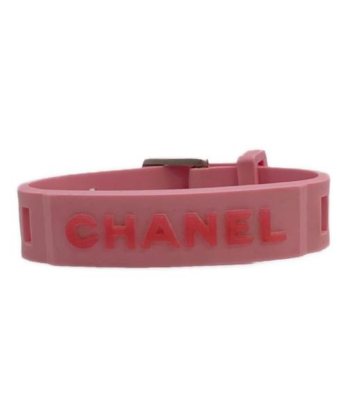 CHANEL（シャネル）CHANEL (シャネル) ラバーブレスレット ピンクの古着・服飾アイテム