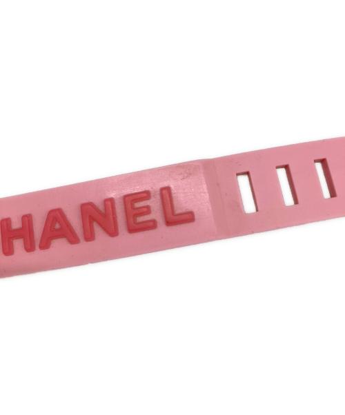 CHANEL（シャネル）CHANEL (シャネル) ラバーブレスレット ピンクの古着・服飾アイテム
