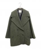 GALLARDA GALANTEガリャルダガランテ）の古着「モヘヤシャギーハーフコート」｜グリーン