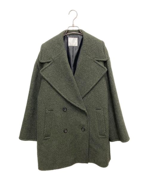 GALLARDA GALANTE（ガリャルダガランテ）GALLARDA GALANTE (ガリャルダガランテ) モヘヤシャギーハーフコート グリーン サイズ:SIZE Freeの古着・服飾アイテム