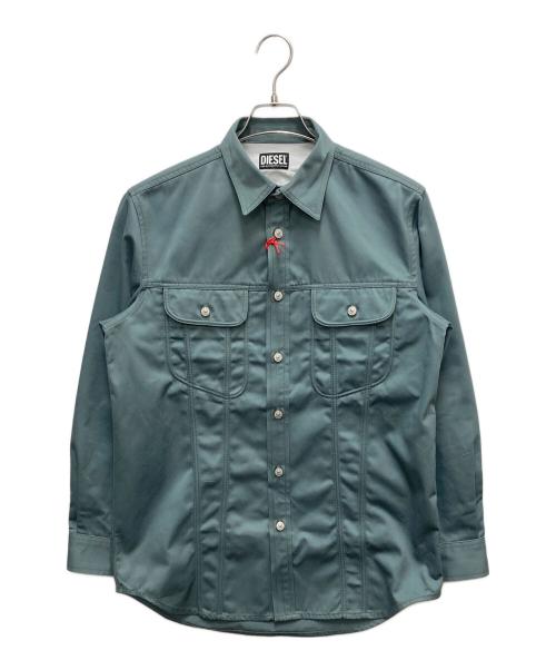 DIESEL（ディーゼル）DIESEL (ディーゼル) シャツジャケット グリーン サイズ:SIZE XS 未使用品の古着・服飾アイテム