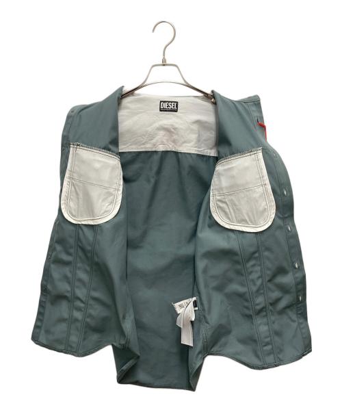 DIESEL（ディーゼル）DIESEL (ディーゼル) シャツジャケット グリーン サイズ:SIZE XS 未使用品の古着・服飾アイテム