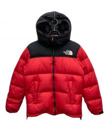 THE NORTH FACE（ザ ノース フェイス）の古着「ダウンジャケット　ヌプシフーディー」｜レッド