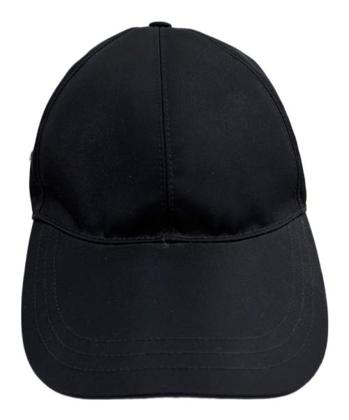 PRADA（プラダ）PRADA (プラダ) Re-Nylon ベースボールキャップ ブラック サイズ:SIZE S　57cmの古着・服飾アイテム