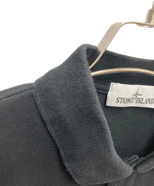 STONE ISLAND（ストーンアイランド）STONE ISLAND (ストーンアイランド) ポロシャツ ブラック サイズ:SIZE Lの古着・服飾アイテム