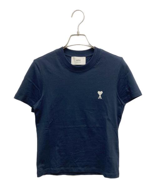 AMI PARIS（アミ パリス）AMI PARIS (アミ パリス) 半袖カットソー ネイビー サイズ:SIZE XSの古着・服飾アイテム
