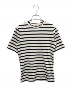 JIL SANDER+ジルサンダープラス）の古着「半袖カットソー」｜アイボリー×ネイビー