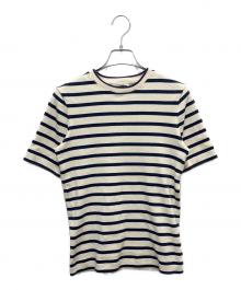 JIL SANDER+（ジルサンダープラス）の古着「半袖カットソー」｜アイボリー×ネイビー