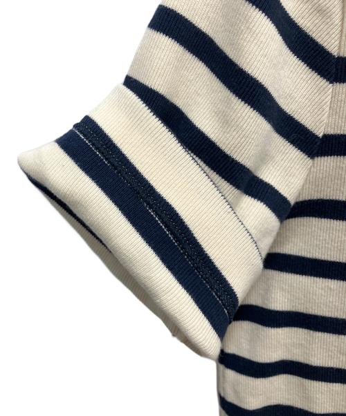 JIL SANDER+（ジルサンダープラス）JIL SANDER+ (ジルサンダープラス) 半袖カットソー アイボリー×ネイビー サイズ:SIZE Sの古着・服飾アイテム