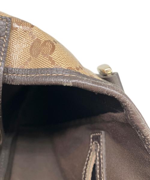 GUCCI（グッチ）GUCCI (グッチ) アビートートバッグ ベージュ×ブラウンの古着・服飾アイテム