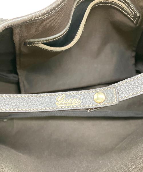 GUCCI（グッチ）GUCCI (グッチ) アビートートバッグ ベージュ×ブラウンの古着・服飾アイテム