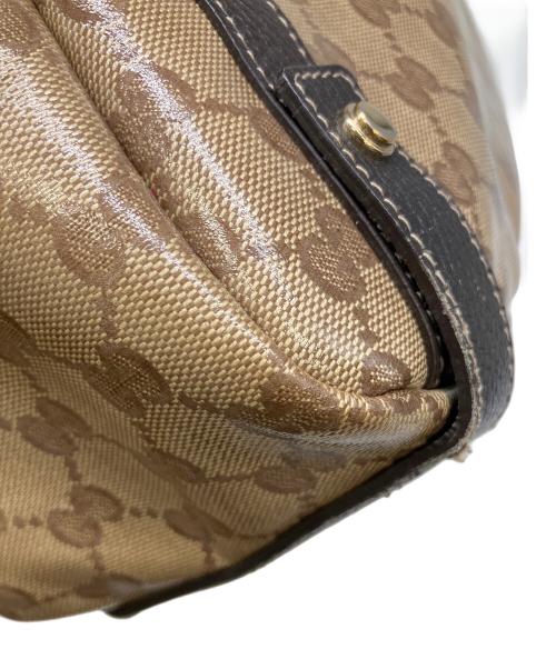 GUCCI（グッチ）GUCCI (グッチ) アビートートバッグ ベージュ×ブラウンの古着・服飾アイテム