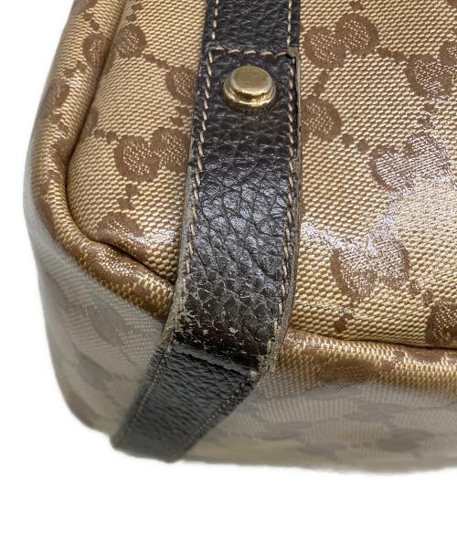 GUCCI（グッチ）GUCCI (グッチ) アビートートバッグ ベージュ×ブラウンの古着・服飾アイテム