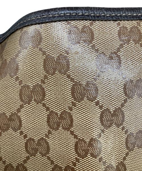 GUCCI（グッチ）GUCCI (グッチ) アビートートバッグ ベージュ×ブラウンの古着・服飾アイテム