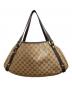 GUCCI (グッチ) アビートートバッグ ベージュ×ブラウン：25000円