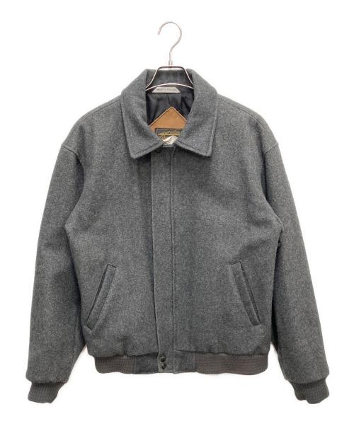 Eddie Bauer（エディーバウアー）Eddie Bauer (エディーバウアー) ウールジャケット グレー サイズ:SIZE Mの古着・服飾アイテム