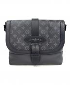 LOUIS VUITTONルイ ヴィトン）の古着「モノグラム・エクリプス キャンバス　ソミュール・メッセンジャー　」｜ブラック