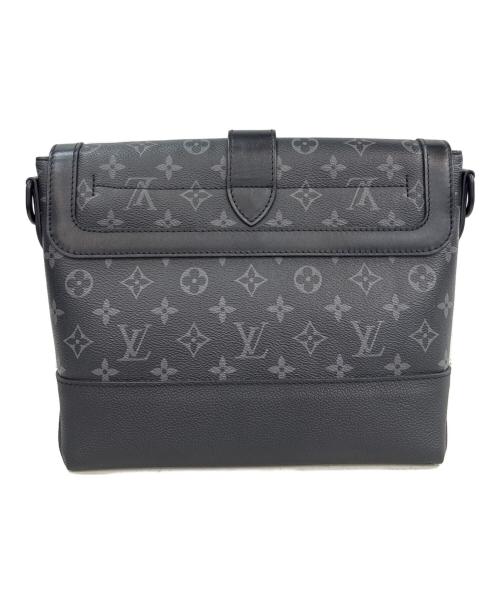 LOUIS VUITTON（ルイ ヴィトン）LOUIS VUITTON (ルイ ヴィトン) モノグラム・エクリプス キャンバス　ソミュール・メッセンジャー　 ブラックの古着・服飾アイテム