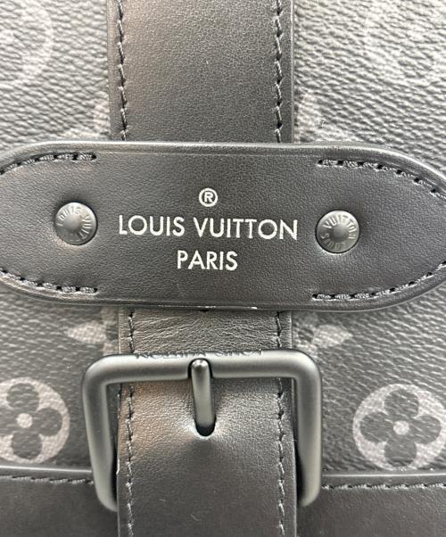 LOUIS VUITTON（ルイ ヴィトン）LOUIS VUITTON (ルイ ヴィトン) モノグラム・エクリプス キャンバス　ソミュール・メッセンジャー　 ブラックの古着・服飾アイテム