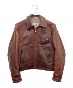 Aero LEATHERエアロレザー）の古着「レザージャケット」｜ブラウン