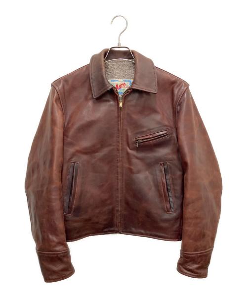 Aero LEATHER（エアロレザー）Aero LEATHER (エアロレザー) レザージャケット ブラウン サイズ:SIZE 34の古着・服飾アイテム