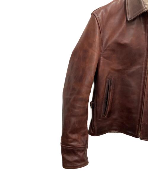 Aero LEATHER（エアロレザー）Aero LEATHER (エアロレザー) レザージャケット ブラウン サイズ:SIZE 34の古着・服飾アイテム